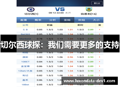 切尔西球探：我们需要更多的支持